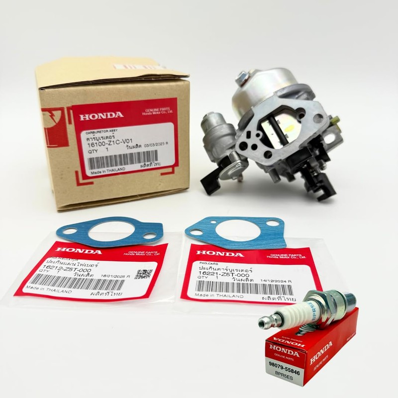 Genuine Carburetor Assy 16100-Z1C-V01 with Genuine Gaskets for Honda Engine
