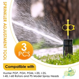 Gulfmew Irrigation Sprinkler Key Adjustment Tool Screwdriver Set Compatible with Hunter PGP MP Series Rain Bird 5000 Sprinkler Heads, Rotor Adjustment Tool for Garden Lawn Irrigation System Repair