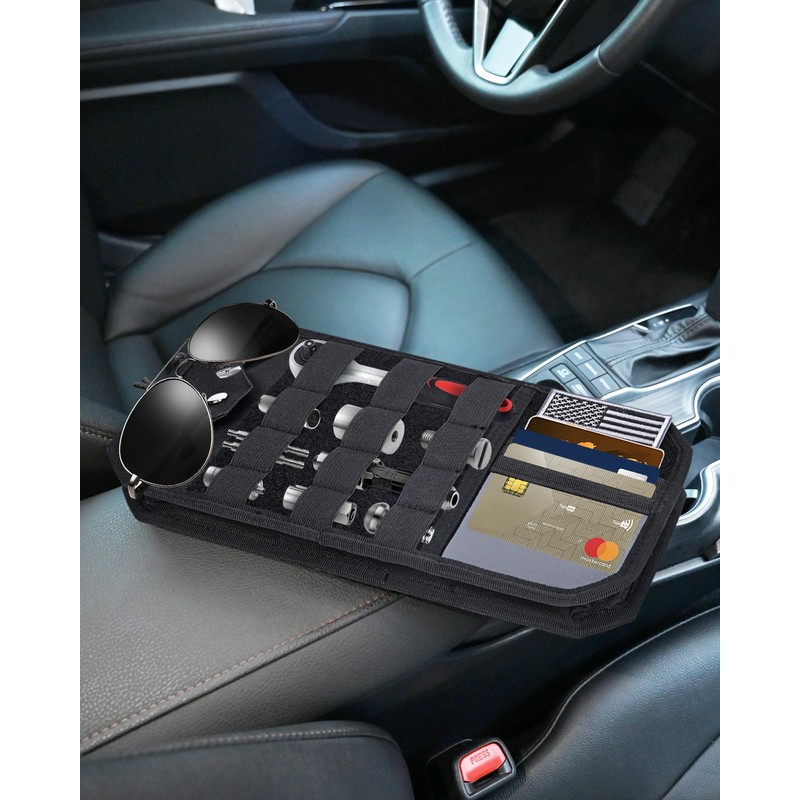 Heavy Duty Molle Car Sun Visor Organizer Tactical Pounch with