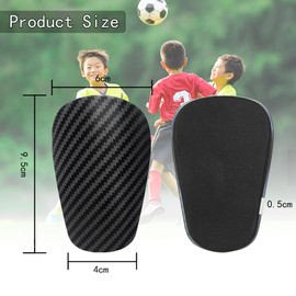 Shin Pads for Football, Pack of 2 Mini Shin Pads for Teenagers and Adults, Protective Equipment, 10 x 6 cm, Ergonomic, Comfortable to Wear, Shin Pads, Football