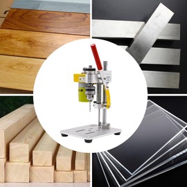 LYNICESHOP Mini Bench Drill Press Machine, Portable Drill Workbench Woodworking Drilling Locator Tool Accessories Kit Repair Tool Expanding Drilling Machine for Metals, Wood, Plastic
