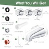 Bathtub Faucet and Shower Knobs Replacement,Easy to Install Tub Spout