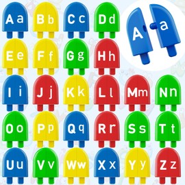Alphabet Learning Toys 78 Pcs Ice Cream ABC Letter Matching Toy for Toddle Preschool Montessori Toy Smart Color Sorting Educational Toy for Kids 2 3 4 5+ Years Old