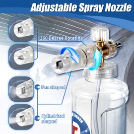 Tool Daily Foam Cannon, Adjustable Snow Foam Lance, Foam Blaster Pressure Washer with M22 and 1/4 Inch Quick Connect, Additional Orifice Nozzle 1.1mm, Car Wash Mitt, 1.5 Liter