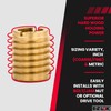 E-Z LOK Knife Threaded Insert for Hard-Wood, Brass Thread Inserts