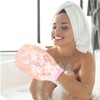 FOMIYES Exfoliating Bath Glove, Silk Body Exfoliator Glove, Soft Imitated