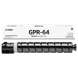 JCTONER GPR-64 GPR64 Black Toner Cartridge 1-Pack with chip High Yield Replacement for Canon GPR-64 5141C003AA Toner Compatible for Canon ImageRunner Advance DX 4845i 4835i 4825i Printer Ink Copier All-in-One