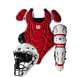 WILSON EvoShield EZ Gear 2.0 Catcher's Gear Kit - Scarlet, Large/X-Large