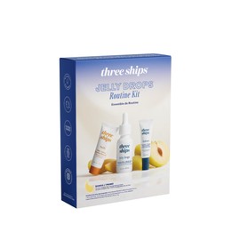 Three Ships - Jelly Drops Routine Beauty Kit | Jelly Drops (30mL), Purify Gel Cleanser (10mL), Radiance Hydrating Cream (7g)