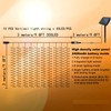 IMAGE Solar Curtain Lights 8 Modes 9.8x9.8 Feet Solar String