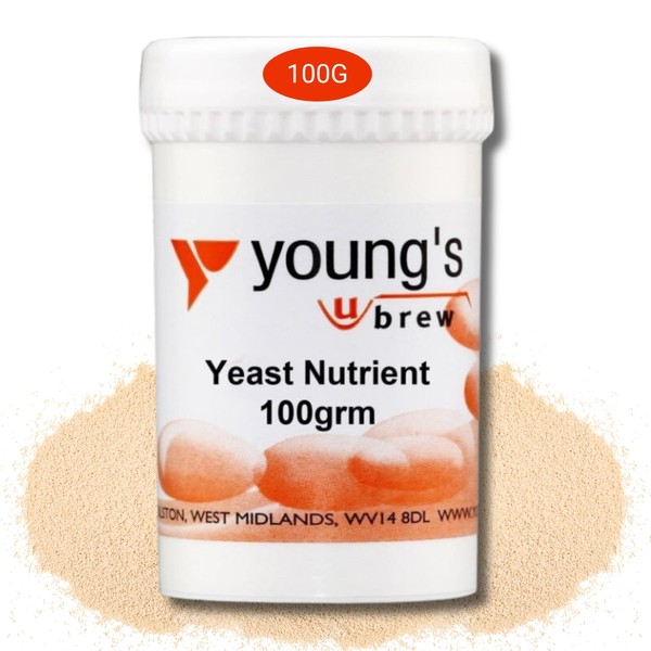 Youngs Yeast Nutrient 1 x 100g Tub, Unlock The Full Potential of Your Wine Fermentation with Rapid and Complete Fermentation, Enhance Aromas, Flavours, and Quality Using Any Yeast Culture