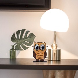 OUR FANDA Owl-Shaped Nightstand Eyeglass Holder, Creative and Fun Eyeglass and Sunglass Display Stand, Cute Animal Eyeglass Stand, Decorative Accessory for Home and Office Desk