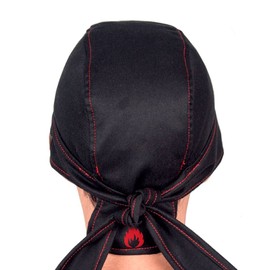 TEXFIRE - Fire resistant skull cap bandana (21"-26" / 55-65 cm head perimeter), flame retardant welding cap for welders, adjustable, washable, comfortable welder protective hat.
