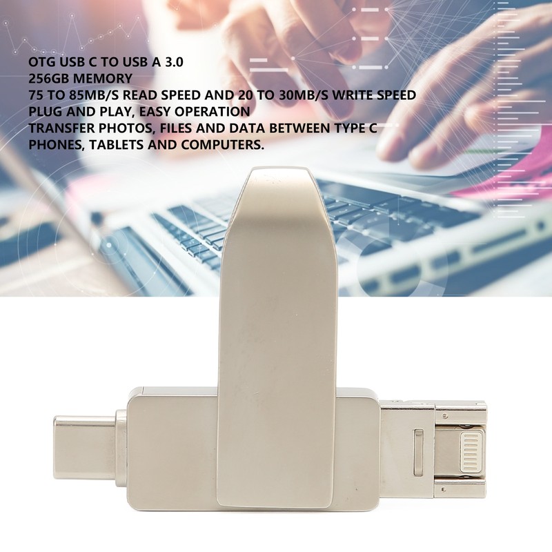 USB C Flash Drive USB Flash Drive 256GB OTG USB