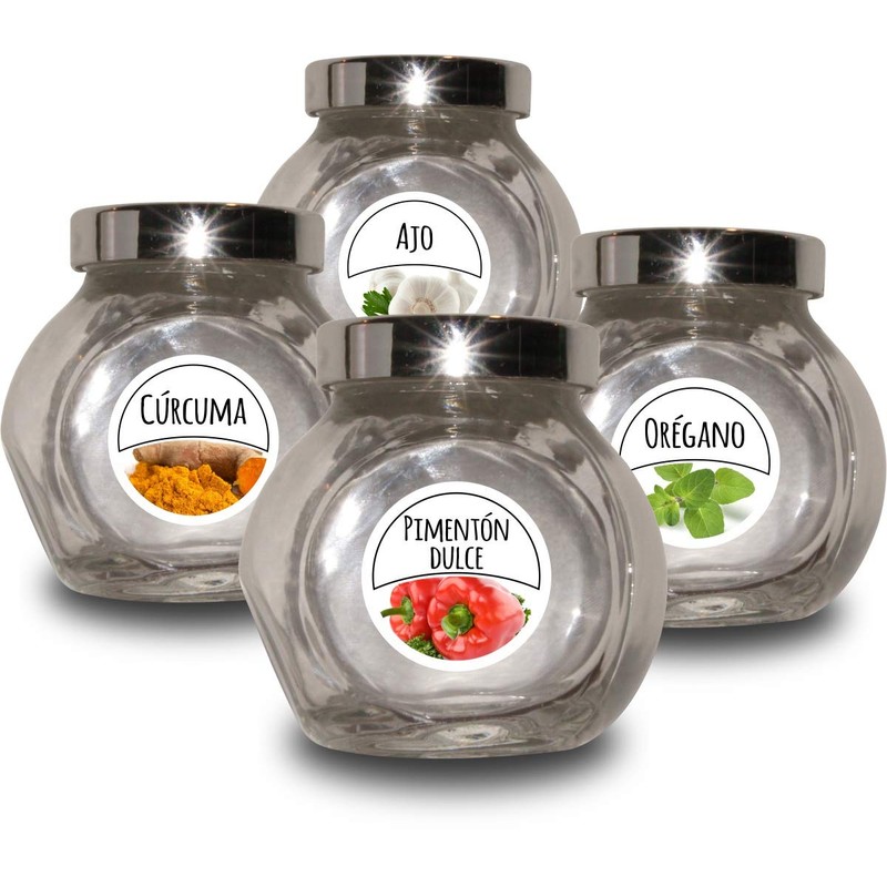 Unknown 36 Stickers Jars Spice Jars 2 Sets
