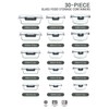 M MCIRCO 30 Pieces Glass Food Storage Containers with Snap