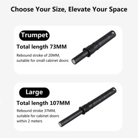 Xuoxeji 10 Pack Push to Open Door Catches, Push Door Closer Catches Latches Release, Magnetic Invisible Door Opener Press Device Hidden Rebound Cabinet Door Concealed Pull Free Handle (Trumpet)