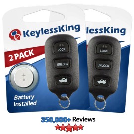 KeylessKing* 2 Replacement for Pontiac Vibe 2003 2004 2005 2006 2007 2008 Keyless Car Remote