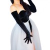 DooWay Super Long Black Velvet Gloves Women TOUCHSCREEN 28" Stretchy