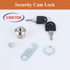 VIDETOL 16 Pack Security Cam Lock, 16mm Cabinet Locks with