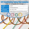 WISSCOOL 4Pcs Conditioning Copper Tubing Pipe Extension 1/4" 3/8" 1/2"