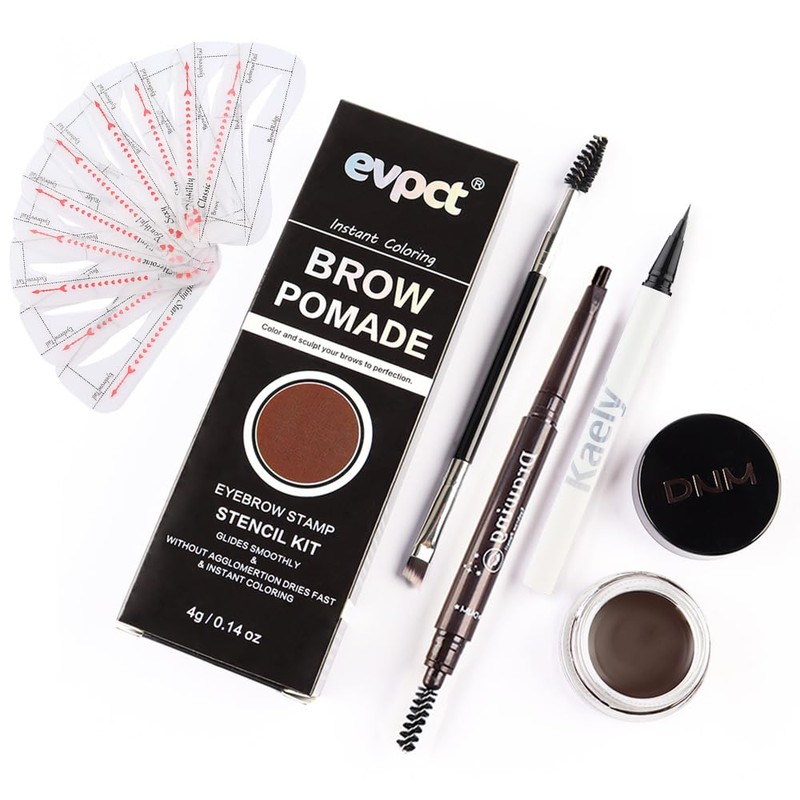 evpct Eyebrow Stamp Pencil Kit for Eyebrows, Makeup Brow Stamp