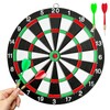 Cork Dartboard, Includes 4 Darts Metal Tip, Professional Number Ring