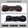 NDTEZUGT 1/4"(6mm) Waxed Flat Shoe Laces for Cole Haan Grand