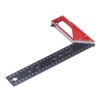 Woodworking Straight Angle Ruler 30° 45° 90° 3mm Thickness Adjustable