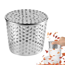 MOKIDO Downpipe Protection Stainless Steel 100 x 80 x 85 mm - 1 Piece Gutter Grid, Rain Gutter Cover System, Leaf Protection Gutter, Sieve Rain Gutter, Downpipe Screen, Leaf Catcher Downpipe, Prevents