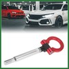 Motoforti Red Car Front Bumper Trailer Ring Eye Towing Tow