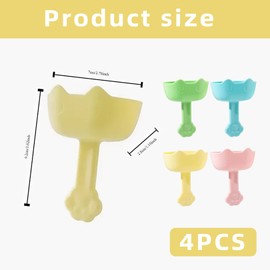 Pack of 4 Drip-Free Ice Lolly Stick Holder, Reusable Ice Holder Children, Drip-Free Popsicle Holder, BPA-Free Drip-Free Ice Stick Holder, Ice Holder for Nursery Children Toddlers