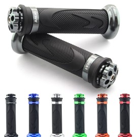 Area Longboard Handlebar Grips Compatible with Yamaha XV 1300, XV Virago, DX, 1100, 750, 535 (RS1/Grey), Plastic
