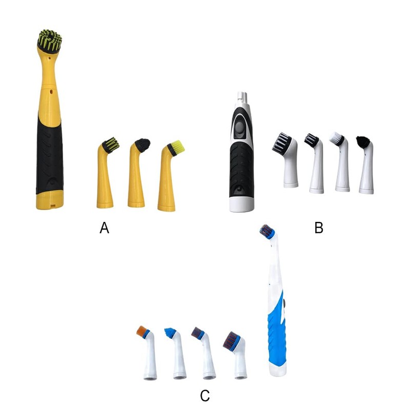 Cleaning Solution Electric Cleaning Brush with 4 Attachments for Bathroom