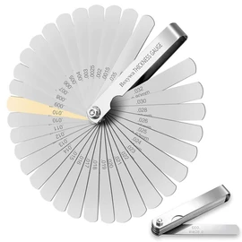 Thickness Gauge Set, 32 Metric/Inch Markings for Measuring Gap Widths / Thickness Measurements