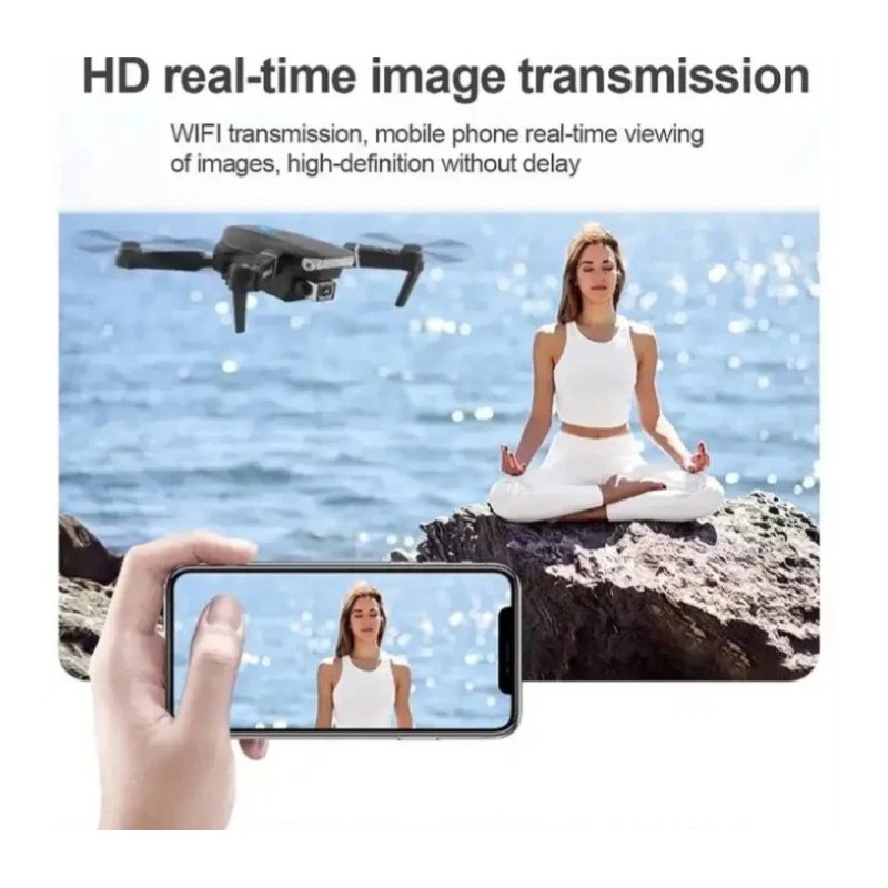 E88 Pro Video Drone - 4k Dual Camera - WiFi