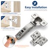Ravinte 30 Pack 15 Pairs European Kitchen Cabinet Hinges Soft