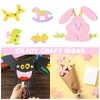 PATIKIL Brads Paper Fasteners, 100 Pcs Mini Metal Snowflake Pastel