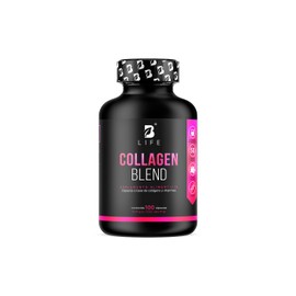 Péptidos Colágeno Hidrolizado 100 Cápsulas Potenciado Biotina Vitamina Piel Cabello Uñas Collagen Blend Life