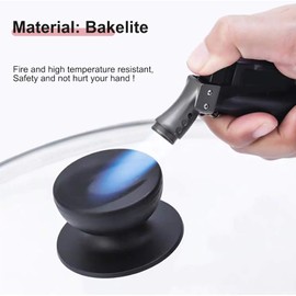 4 Pcs Pot Lid Knob,Universal Replacement Saucepan Lid Knobs,Bakelite Heat-Resistant Cookware Pan Lid Knob Cover Handle