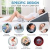 Sasttie Wedge Pillow, 12 Inch Memory Foam Bed Wedge Pillow