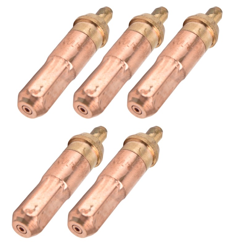 5Pcs Acetylene Cutting Tips Brass Copper Welding Nozzles Torch Consumables
