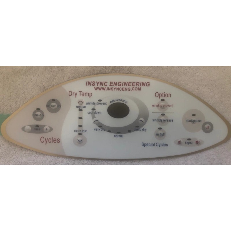 INSYNC Compatible Maytag Neptune Dryer Panel 22004444 33002536 NEW KEYPAD