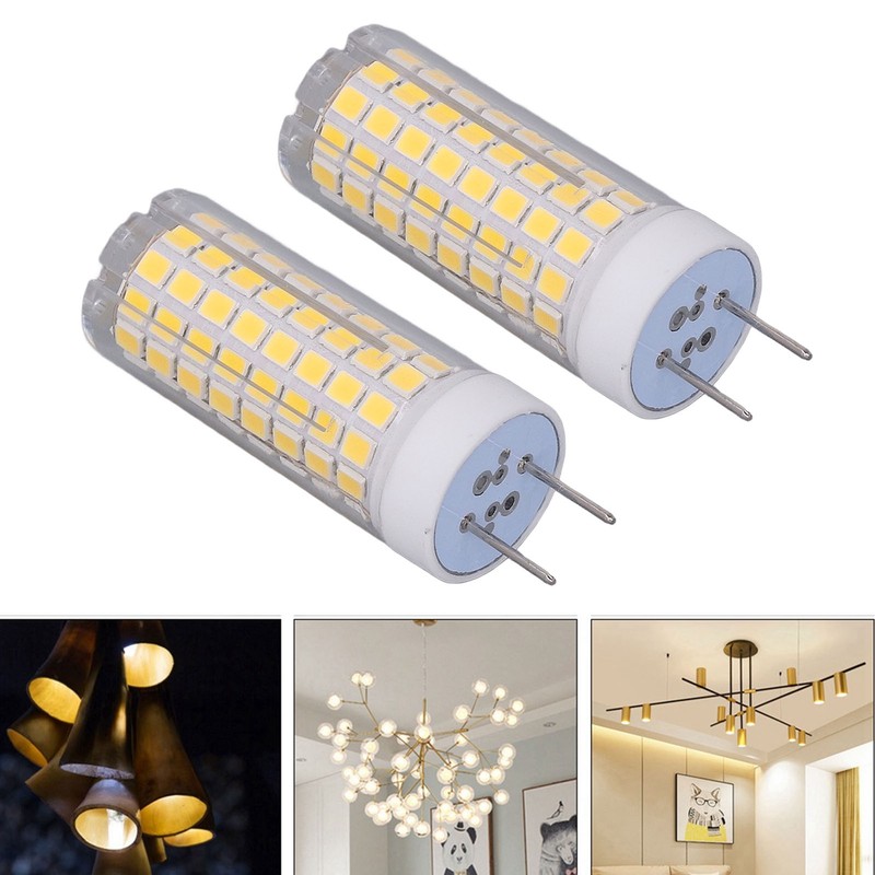 2Pcs LED Corn Bulb Natural Light Ceramic G8 102LED 10W