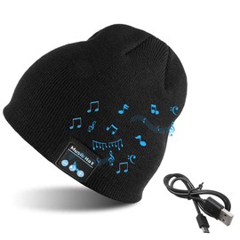 EasyULT Bluetooth Beanie Hat, black