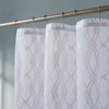 LinenZone Geometric Lace Shower Curtain. (Giselle Shower 72 x 84