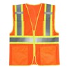 SULWZM High Visibility Reflective Safety Vest with Zipper and Pockets