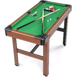 PEXMOR 48" Pool Table, Billiard Game Table for Kids and Adults, Mini Pool Table Set Indoor & Outdoor for Game Room Family with Balls, Cues, Chalk, Brush and Triangle - Color: Blue