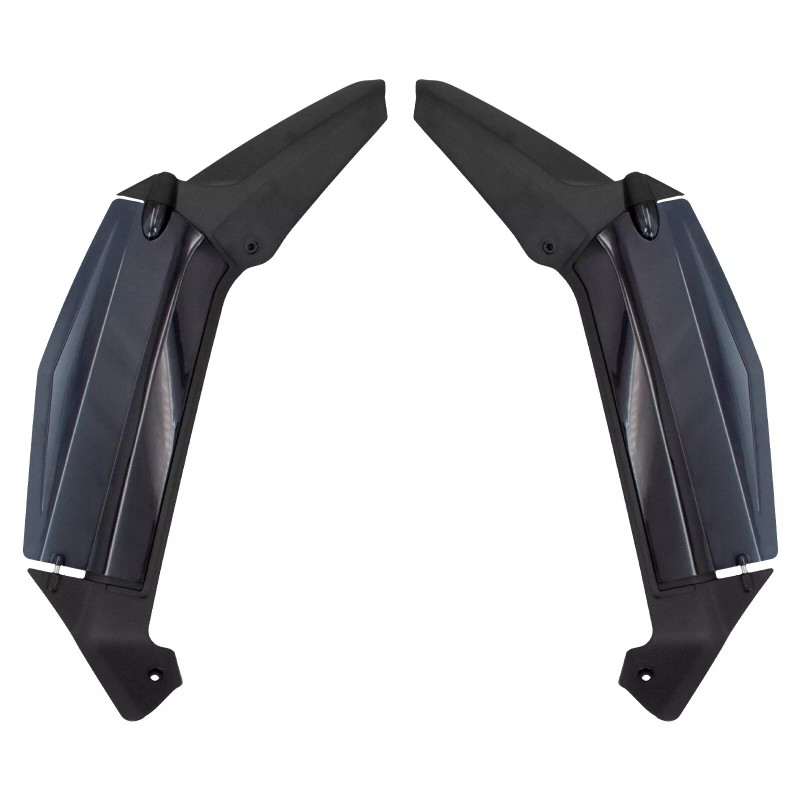 HDBUBALUS Dark Smoke Adjustable Air Deflectors Fit For Honda Gold