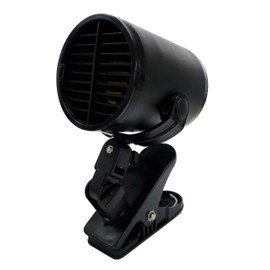 Emerson EM-347 BK Car Fan, Turbo (High Wind Speed), High Airflow, High Power Motor, With Louver, Adjustable Air Flow, Adjustable Angle, Clip-On Type